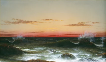 Meereslandschaft: Sonnenuntergang